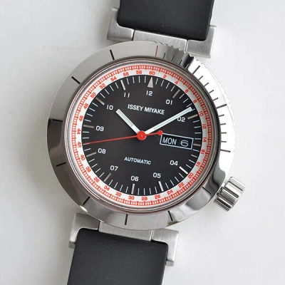 Pre-owned Issey Miyake W Satoshi Wada Men's Wristwatch Nyae002 Automatic Winding Rare