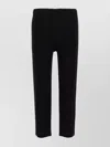 Issey Miyake Ns Black Pleated Belt Loops Tapered Leg Relaxed-fit Knitted Trousers