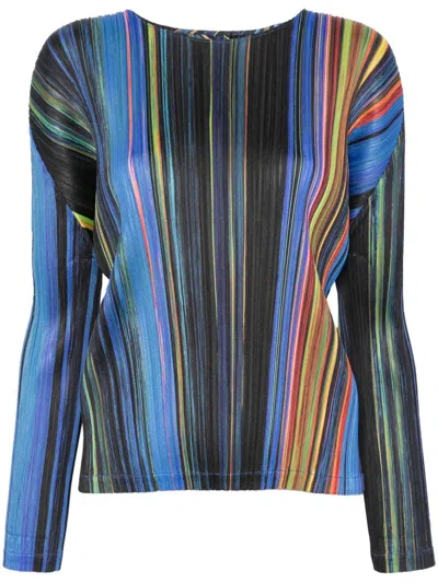Issey Miyake Warp Top In Black