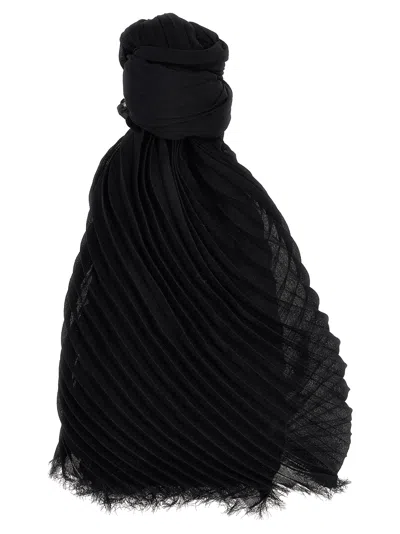 Issey Miyake Washi Pleats Scarves And Foulards Black