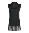 Issey Miyake Wave Tunic Top In Black