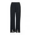 Issey Miyake Wave Wide-leg Trousers In Black