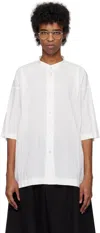 Issey Miyake White Edge Shirt In 01-white