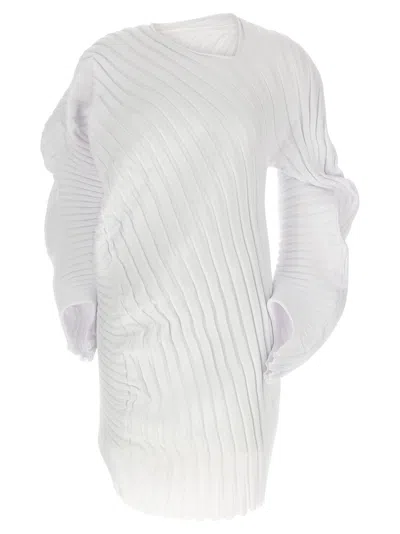 ISSEY MIYAKE WHITE KNIT (AS IT IS) TOP