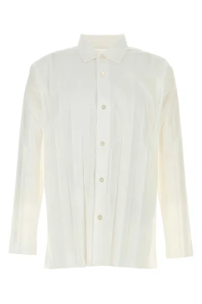Issey Miyake White Polyester Shirt