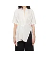 Issey Miyake White Pressed Form Blouse In White