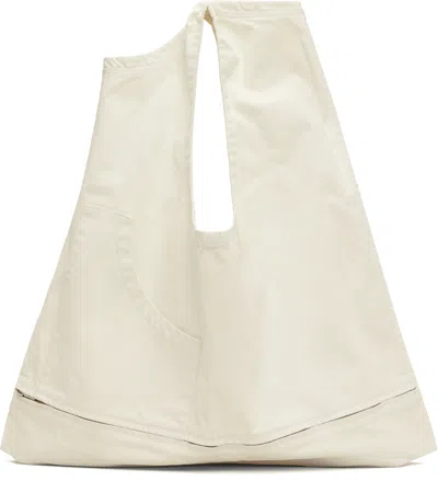 Issey Miyake White Sculptural Convertible Vest Bag