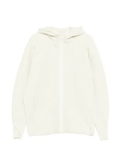 Issey Miyake Wickerwork Pleated Jacket In Neutral