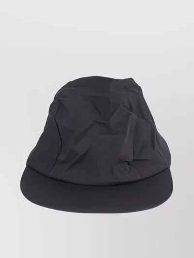 Issey Miyake Wide Brim Wrinkled Texture Cap