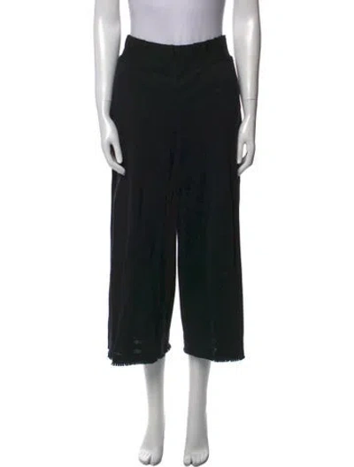Pre-owned Issey Miyake Wide Leg Pants In Black