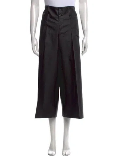 Pre-owned Issey Miyake Wide Leg Pants In Black