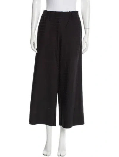 Pre-owned Issey Miyake Wide Leg Pants In Black