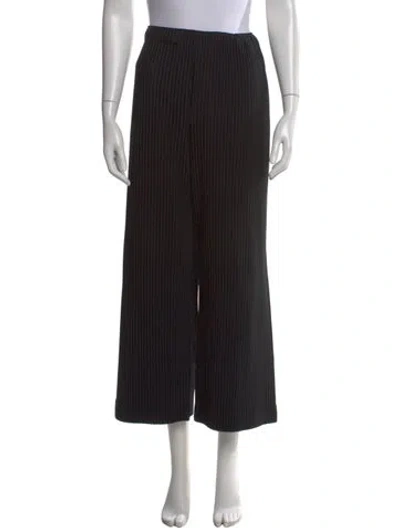 Pre-owned Issey Miyake Wide Leg Pants In Black