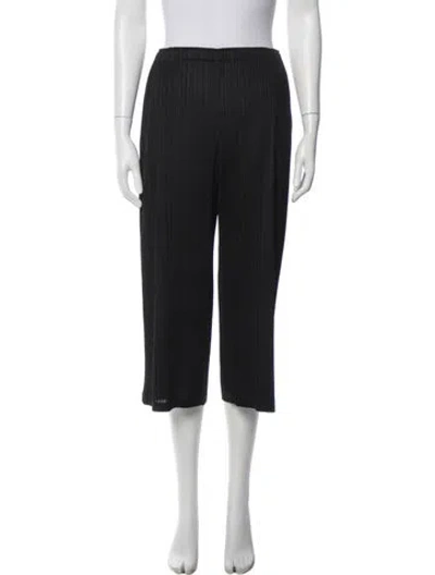 Pre-owned Issey Miyake Wide Leg Pants In Black