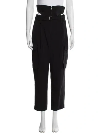 Pre-owned Issey Miyake Wide Leg Pants In Black