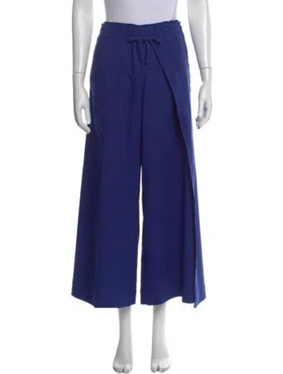 Pre-owned Issey Miyake Wide Leg Pants In Blue