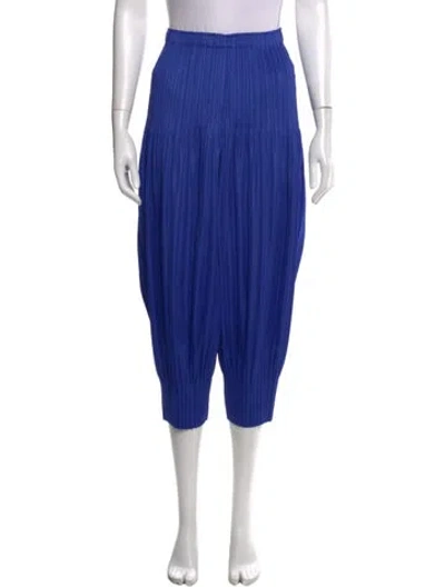 Pre-owned Issey Miyake Wide Leg Pants In Blue