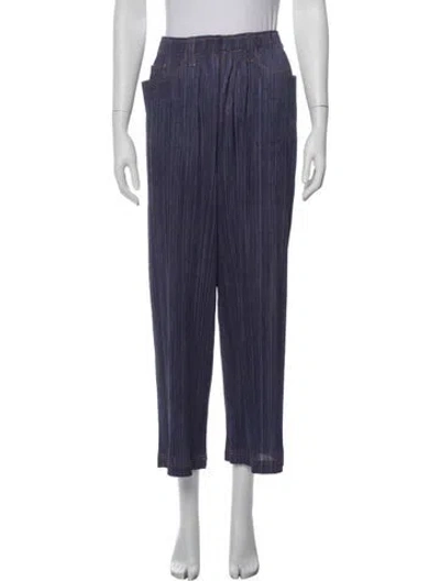 Pre-owned Issey Miyake Wide Leg Pants In Blue