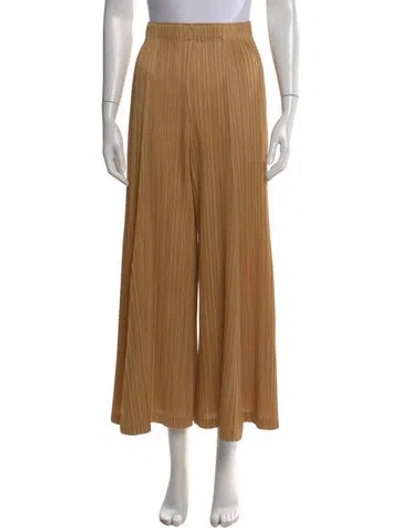 Pre-owned Issey Miyake Wide Leg Pants In Brown