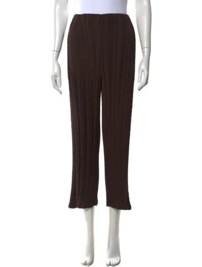 Pre-owned Issey Miyake Wide Leg Pants In Brown
