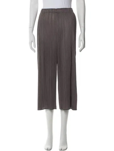 Pre-owned Issey Miyake Wide Leg Pants In Gray