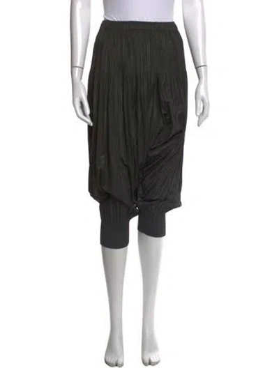 Pre-owned Issey Miyake Wide Leg Pants In Green