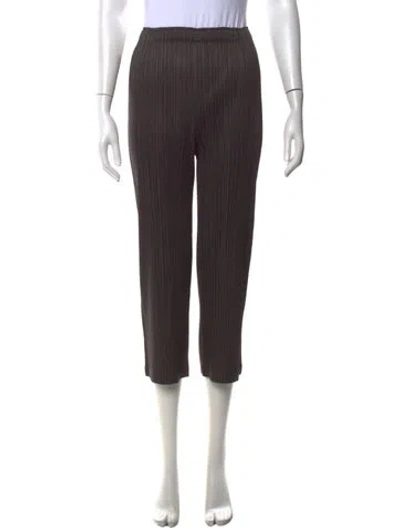 Pre-owned Issey Miyake Wide Leg Pants In Green