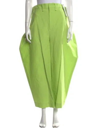 Pre-owned Issey Miyake Wide Leg Pants In Green