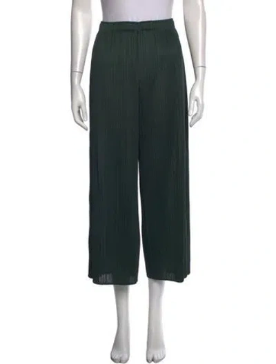 Pre-owned Issey Miyake Wide Leg Pants In Green