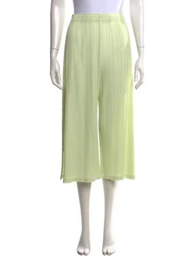 Pre-owned Issey Miyake Wide Leg Pants In Green