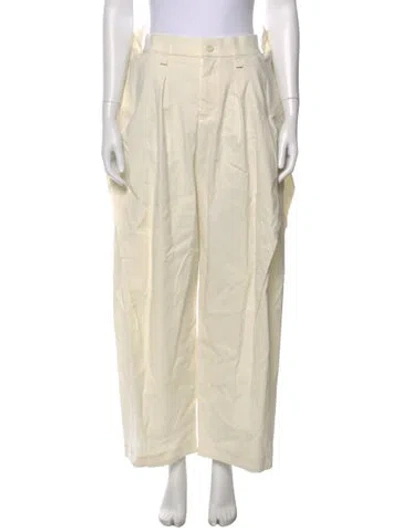 Pre-owned Issey Miyake Wide Leg Pants In Neutral
