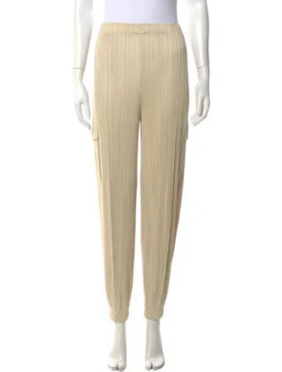 Pre-owned Issey Miyake Wide Leg Pants In Neutrals