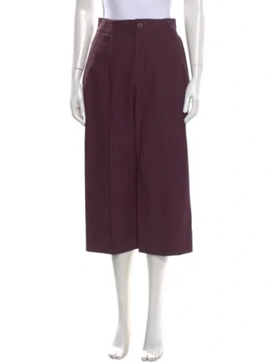 Pre-owned Issey Miyake Wide Leg Pants In Purple