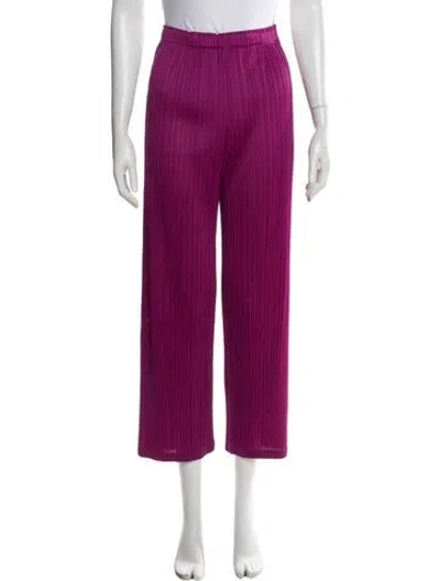 Pre-owned Issey Miyake Wide Leg Pants In Purple