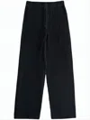 Issey Miyake Wide-leg Pleated Textured Pants With Cropped Length In Blue