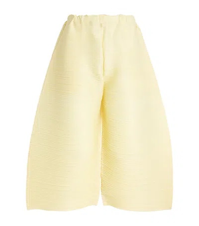 Issey Miyake Wide-leg Thicker Bottoms 2 Trousers In Ivory