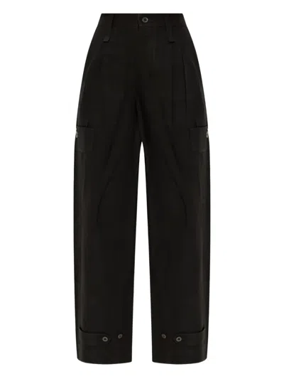 Issey Miyake Wide-leg Trousers In Black