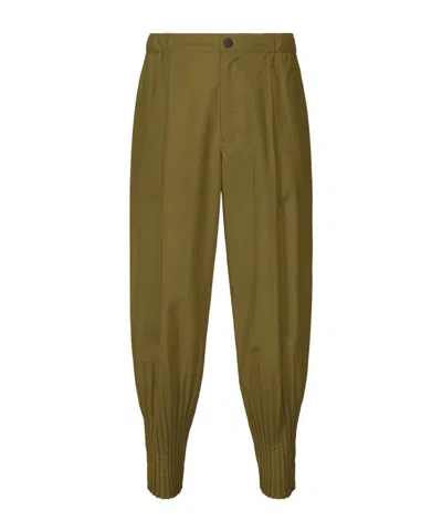 Issey Miyake Wide-leg Trousers In Green