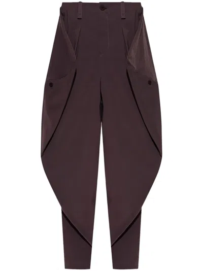 Issey Miyake Wide-leg Trousers In Purple