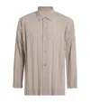 Issey Miyake Wide Pleated Shirt In Neutral