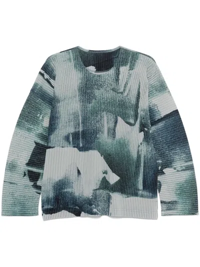 Issey Miyake Wind Walk T-shirt In Grey