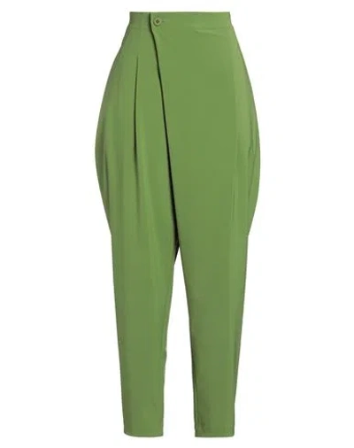 Issey Miyake Woman Pants Green Size 3 Polyester, Polyurethane