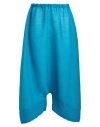 Issey Miyake Woman Pants Turquoise Size Onesize Polyester In Blue