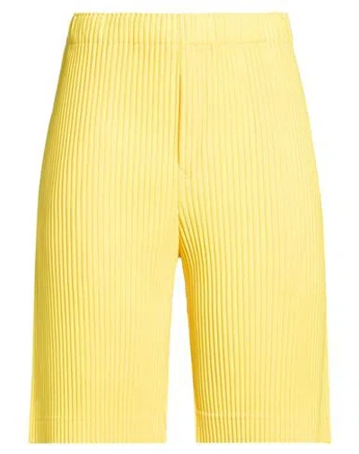 Issey Miyake Woman Shorts & Bermuda Shorts Yellow Size 3 Polyester