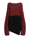 Issey Miyake Woman Sweater Black Size 2 Wool In Multi