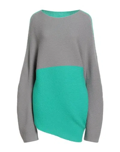Issey Miyake Woman Sweater Grey Size 2 Wool In Multi