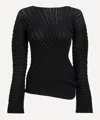 Issey Miyake Black Stream Top In Black