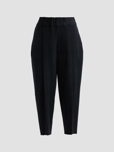 Issey Miyake Women's Campagne Cotton-blend Pants In Black