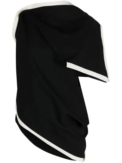 Issey Miyake Women Draped Asymmetric Blouse