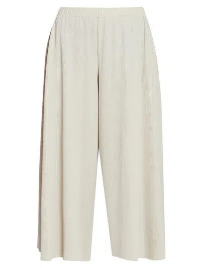Issey Miyake Women's Energy Synergy A-poc Wide-leg Pants In Neutral